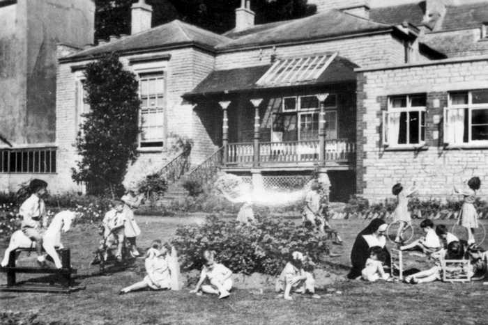 Kindergarten Pupils Outside